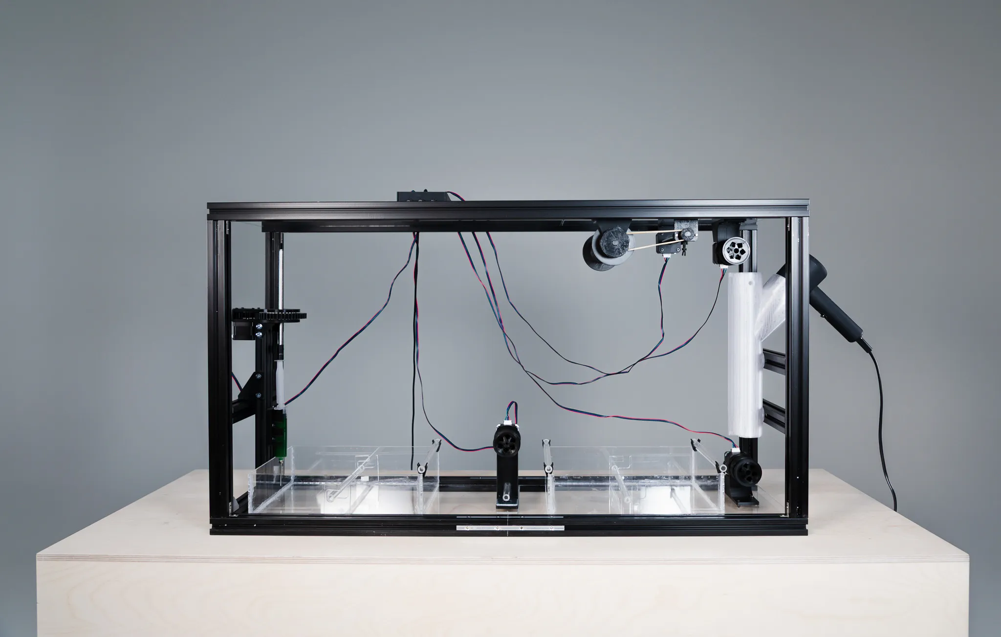 Wet biofibre open-source spinning machine